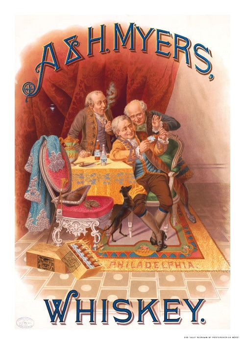 Meyers Whiskey Poster 1885