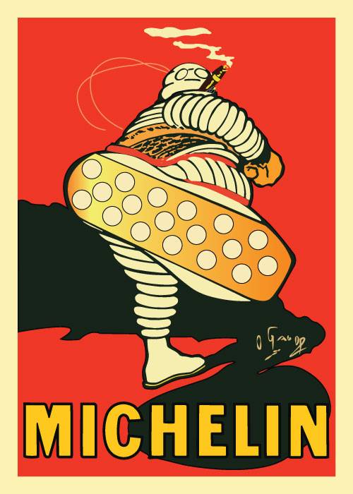 Michelin O Gallop 1911 – Vintage/Retro plakater
