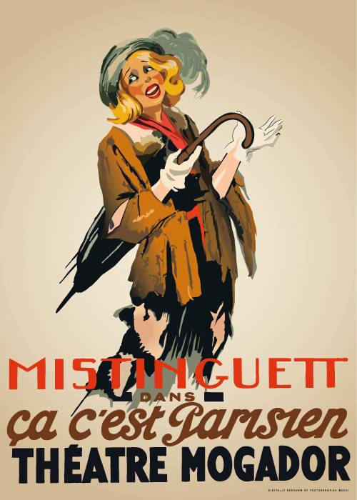 Mistinguett Lady – Vintage/Retro plakater