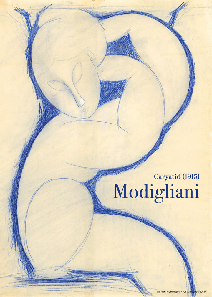 Modigliani Caryatid Sketch – Kunst