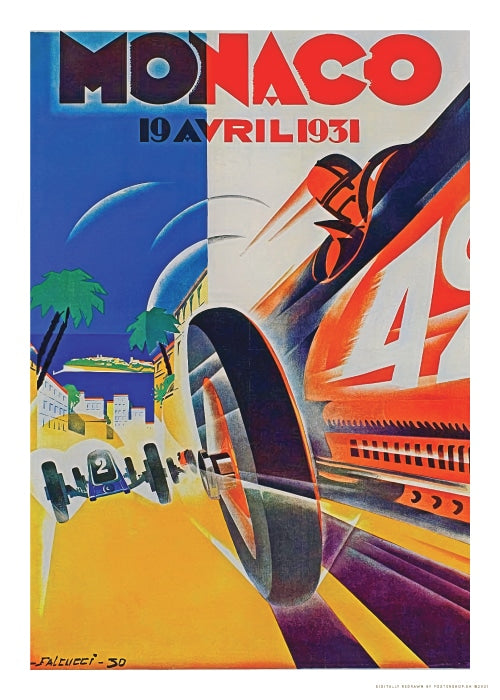Monaco Grand Prix 1931 – Vintage/Retro plakater