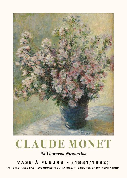 Monet Bouquet Of Mallows – Kunst
