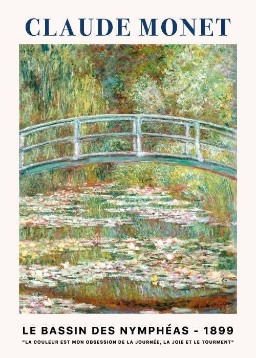 Monet Bridge Over A Pond – Kunst