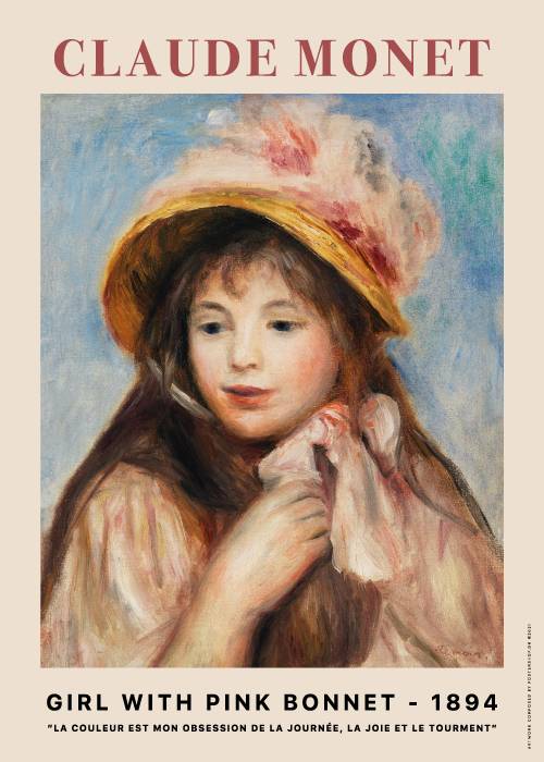 Monet Pink Bonnet – Kunst