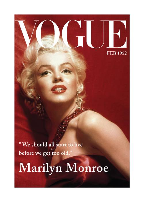 Monroe On Vogue – Fotokunst