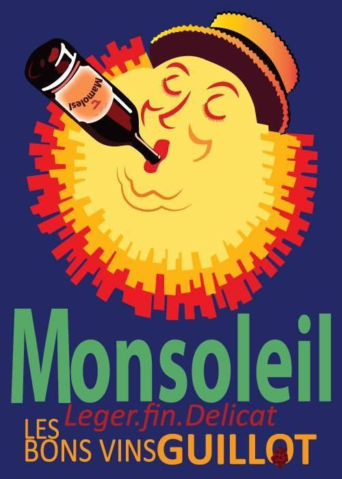 Monsoleil Vin 1950 – Vintage/Retro plakater