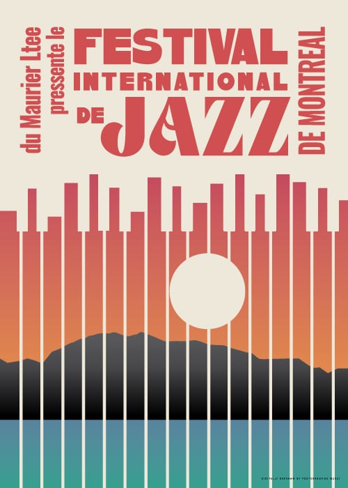 Montreal International Jazz Festival – Vintage/Retro plakater