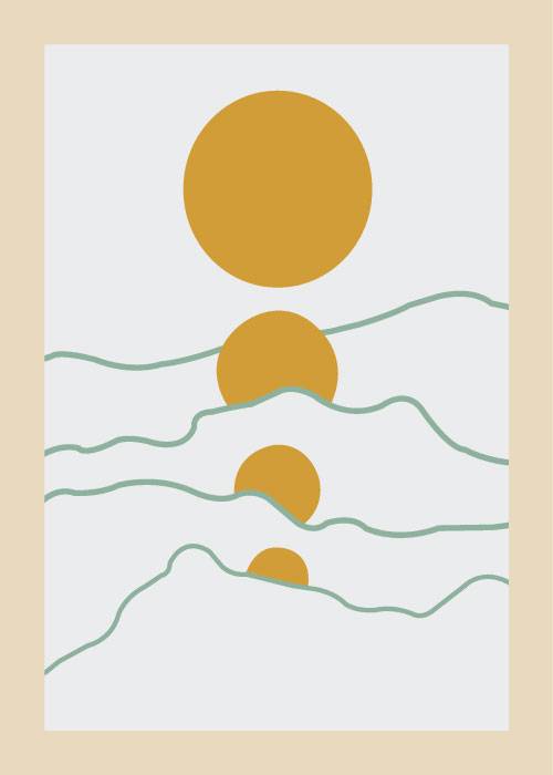 Mountain Sunrise – Grafiske Plakater