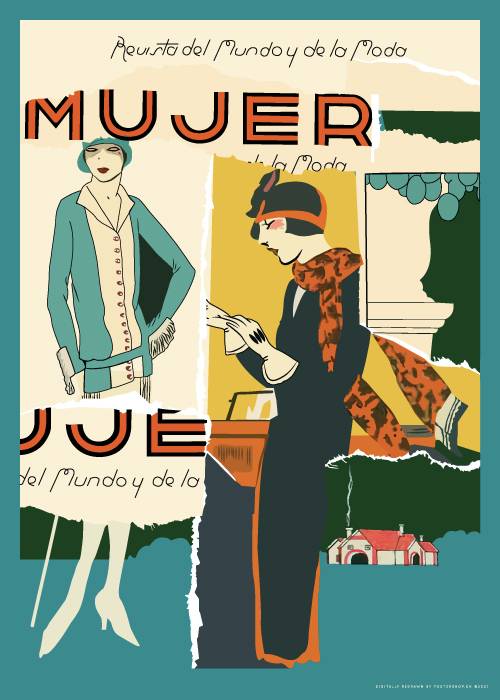 Mujer Poster – Vintage/Retro plakater