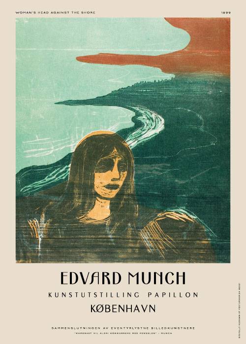 Munch Head Against Shore – Kunst