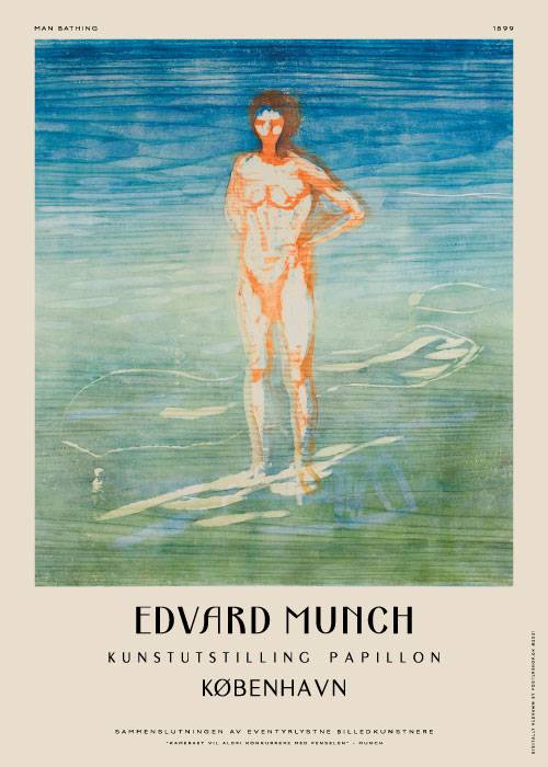 Munch Man Bathing – Kunst