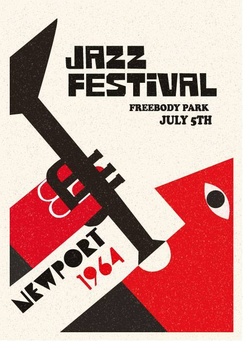 Newport Jazz Festival 1964 – Vintage/Retro plakater