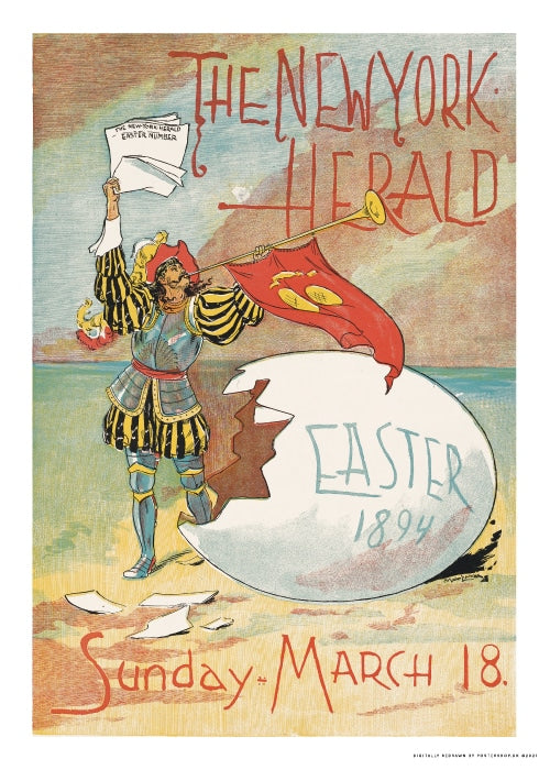 New York Sunday Herald 1894 – Vintage/Retro plakater