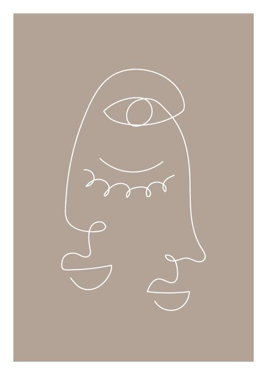 On Line For Two – Grafiske Plakater