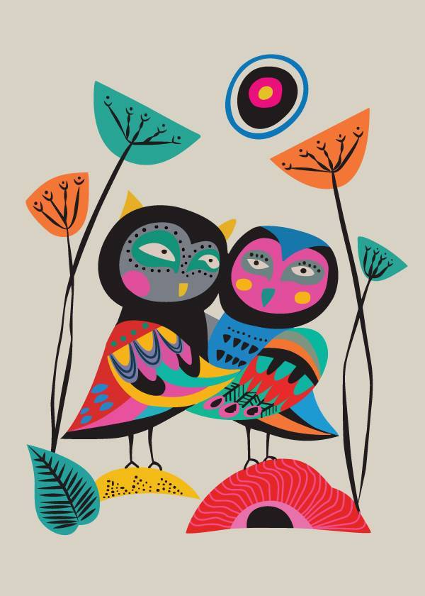 Owl Friendship – Grafiske Plakater