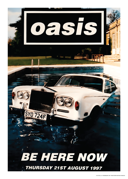 Oasis Be Here Now 1997 – Vintage/Retro plakater