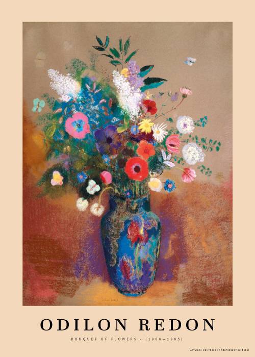 Odilon Redon Bouquet Of Flowers – Kunst