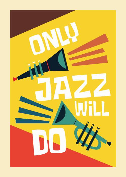 Only Jazz Will Do – Vintage/Retro plakater