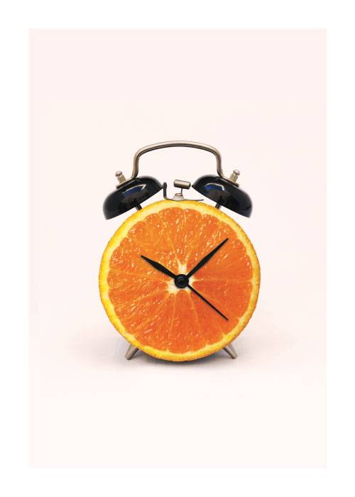 Orange O'clock – Digital Art