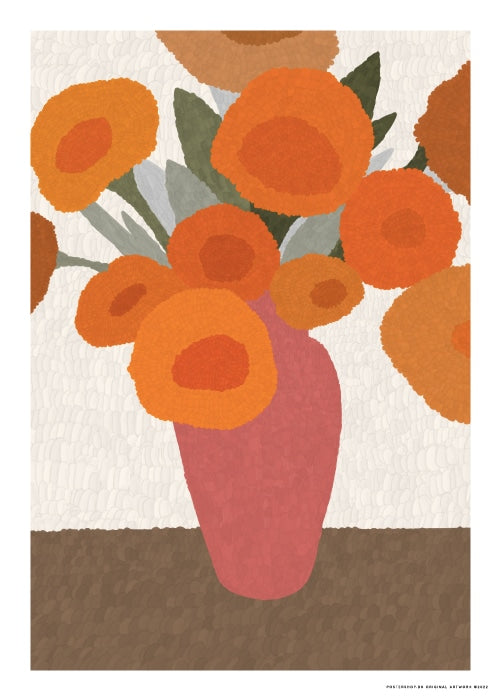Orange Poppy Flowers – Kunst