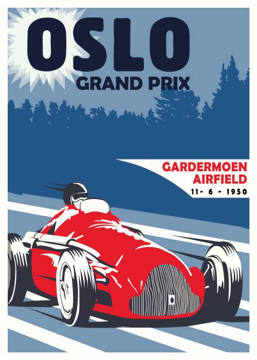 Oslo Grand Prix – Vintage/Retro plakater