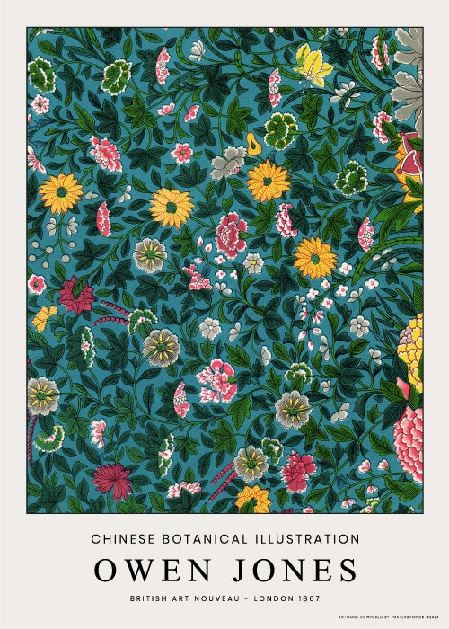 Owen Jones Yellow & Green Flowers – Kunst