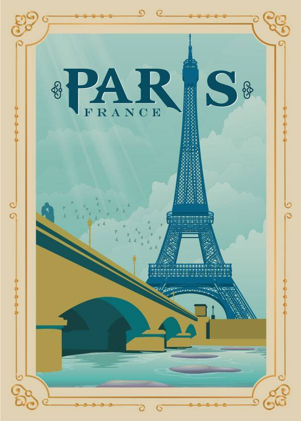 Paris Frame – Vintage plakat