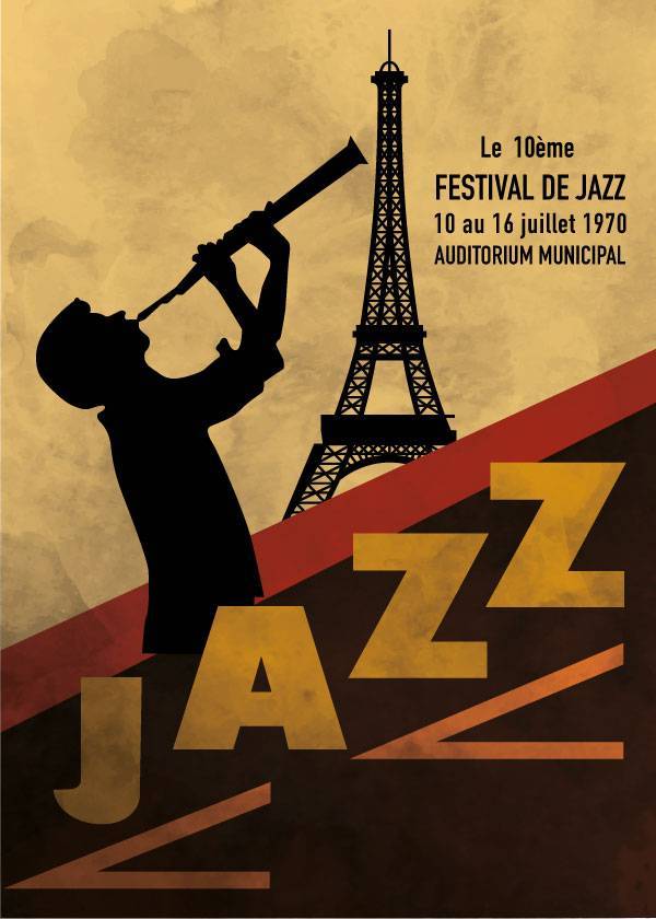 Paris Jazz Festival – Vintage plakat