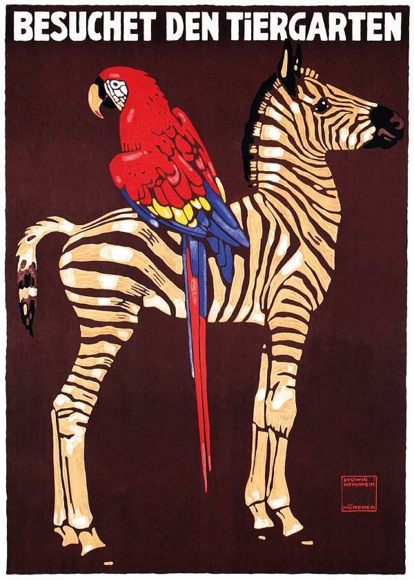Parrot Zebra – Vintage plakat