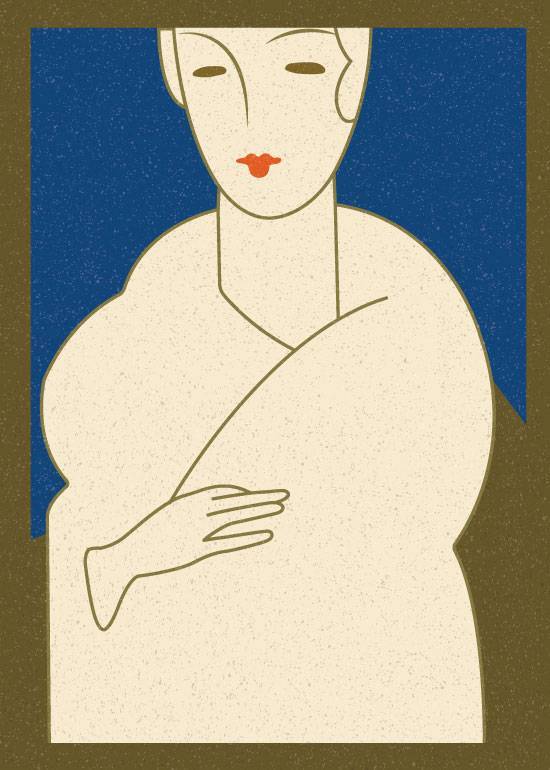 Poised Lady – Vintage/Retro plakater