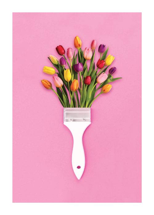 Painting Flowers – Digital Art
