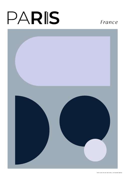Paris Lavande Poster – Kunst