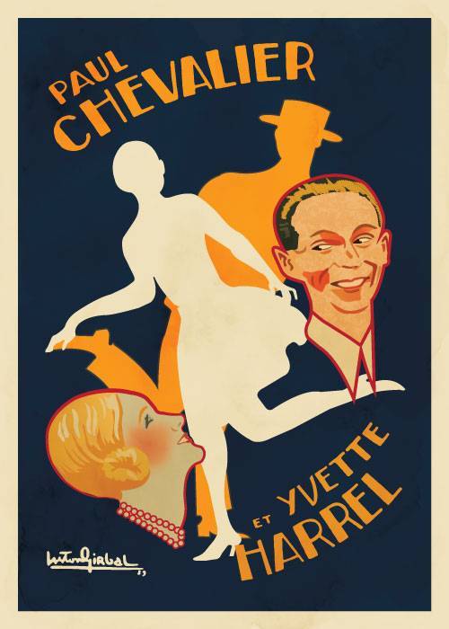 Paul Chevalier And Yvette Harrel – Vintage/Retro plakater
