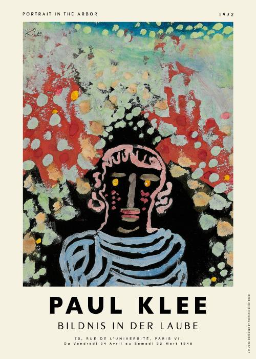 Paul Klee Portrait In The Arbor – Kunst