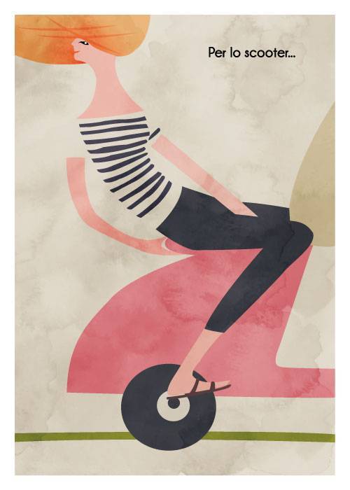 Per Lo Scooter – Grafiske Plakater