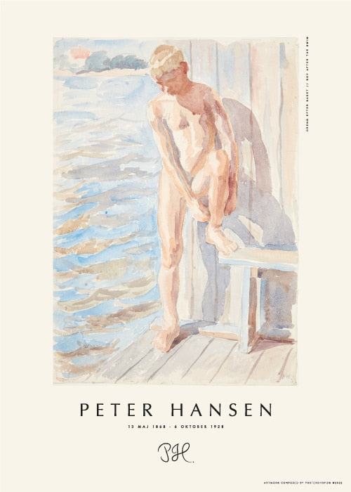 Peter Hansen Dreng Efter Badet – Kunst