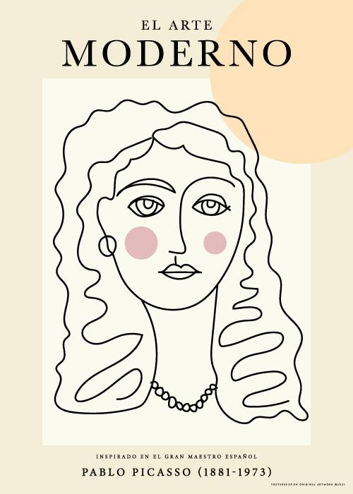 Picasso Curly Hair – Kunst