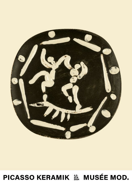Picasso Keramik Black Plate – Kunst
