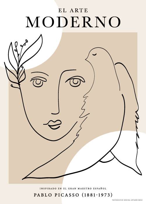 Picasso Peace Face – Kunst