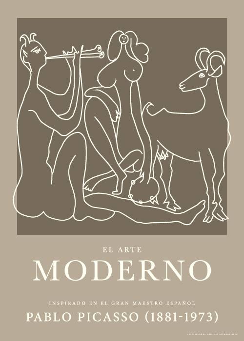 Picasso Sephia Mythology – Kunst