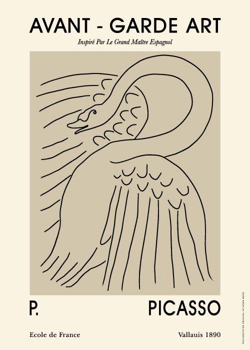 Picasso Swan Sketch – Kunst