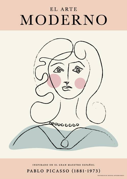 Picasso Woman With Necklace – Kunst