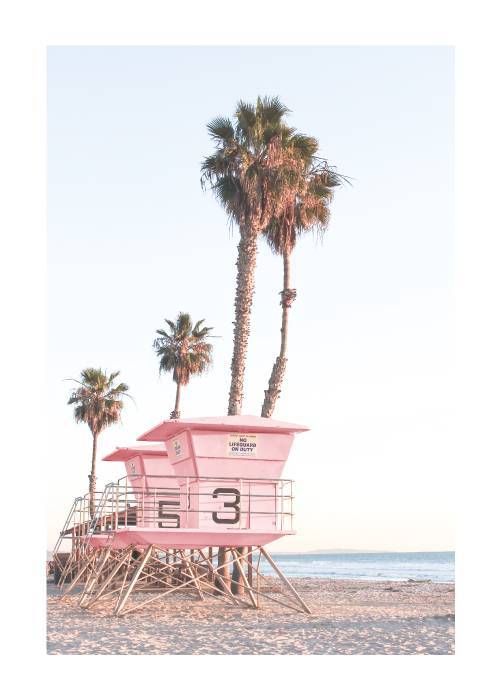 Pink Beach House – Fotokunst