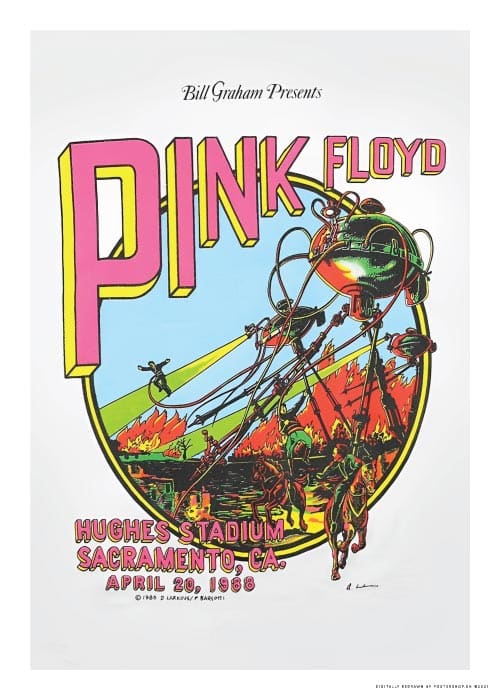 Pink Floyd Concert Sacramento Usa 1988 – Vintage/Retro plakater