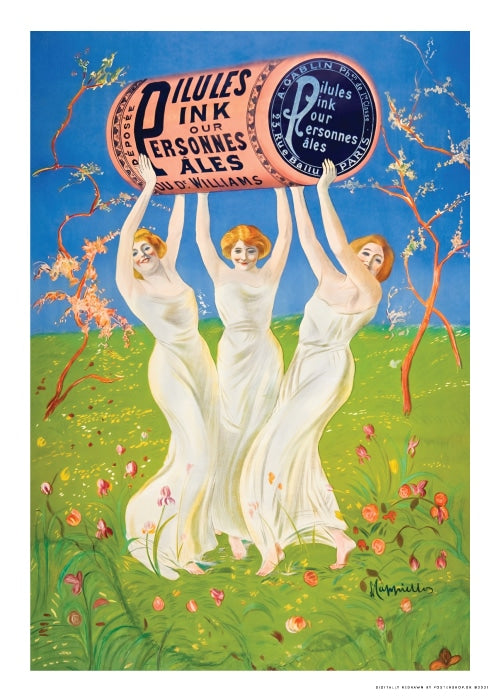 Pink Pills For Pale People 1910 Af Leonetto Cappiello – Kunst