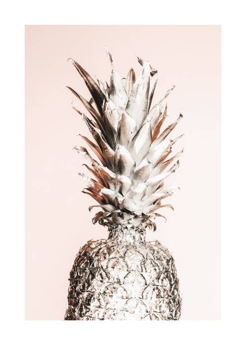 Pink Pineapple Poster – Fotokunst