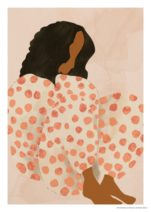 Charmante Fille Polka Dot Me – Kunst
