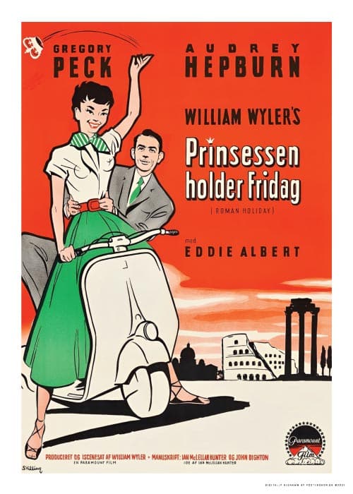 Prinsessen Holder Fridag – Vintage/Retro plakater