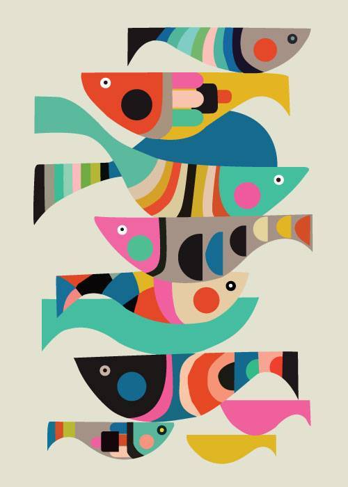 Rainbow Fish – Grafiske Plakater