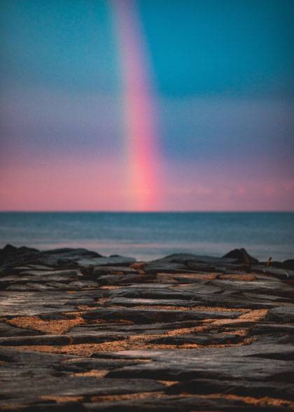 Rainbow In The Sea – Naturmotiver